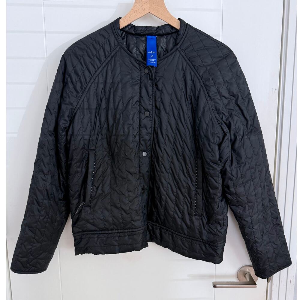 Kit + Ace | Keep Pedalling Reversible Quilted Bomber Jacket | Size M